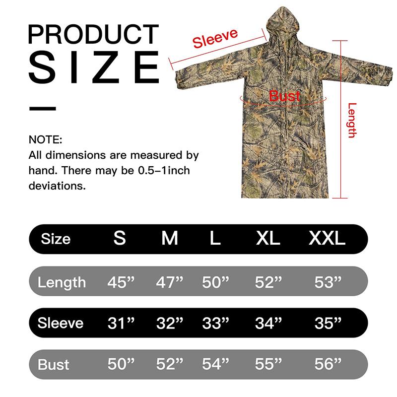 Camouflage Rain Coat Adult Lon - огляд і ціна Fishing Rain Suit