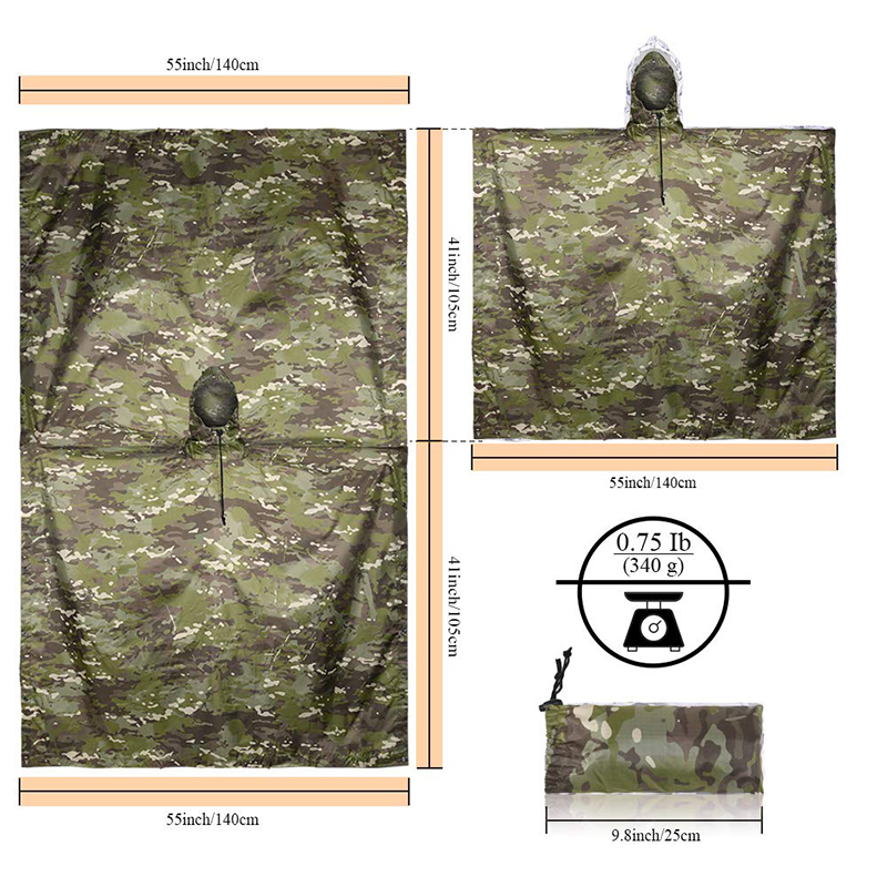 Rain Coat Camouflage Tactical  - огляд і ціна Fishing Rain Suit