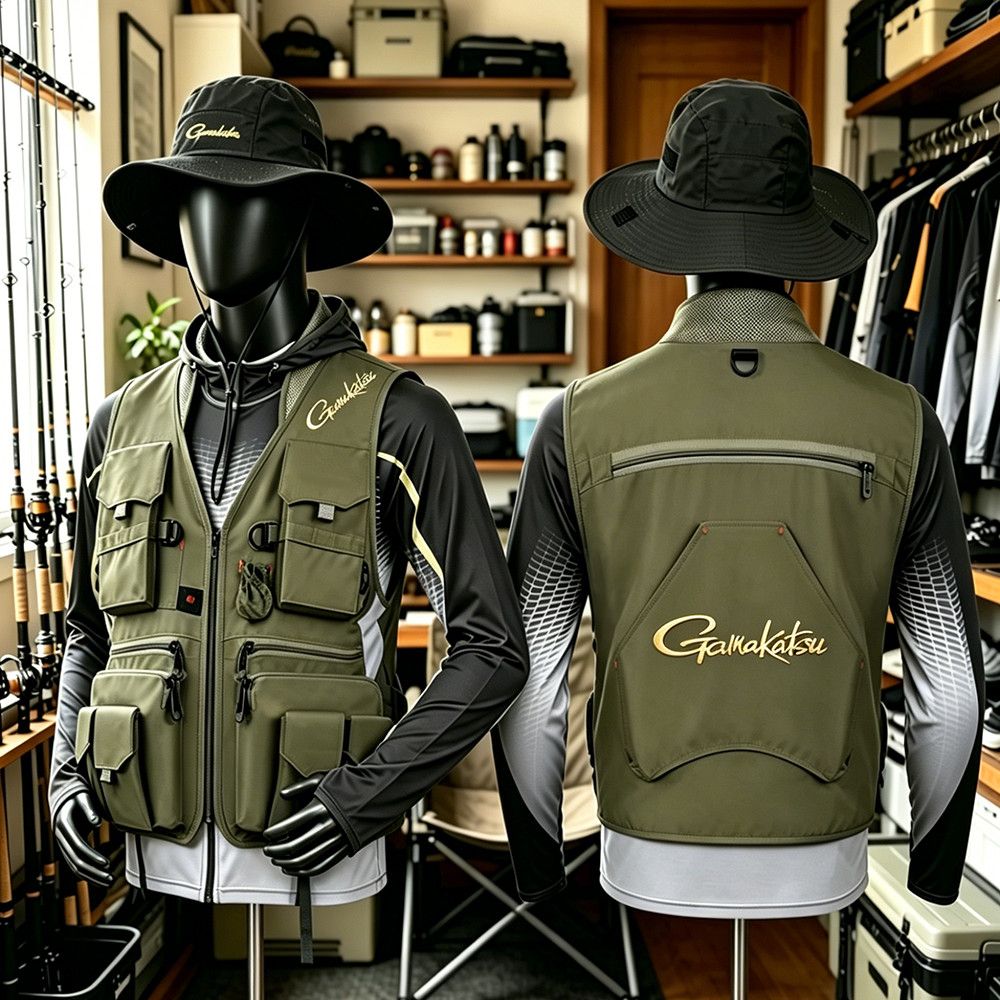 Gamakatsu Men Multi-Pocket Fis - огляд і ціна Fishing Rain Suit