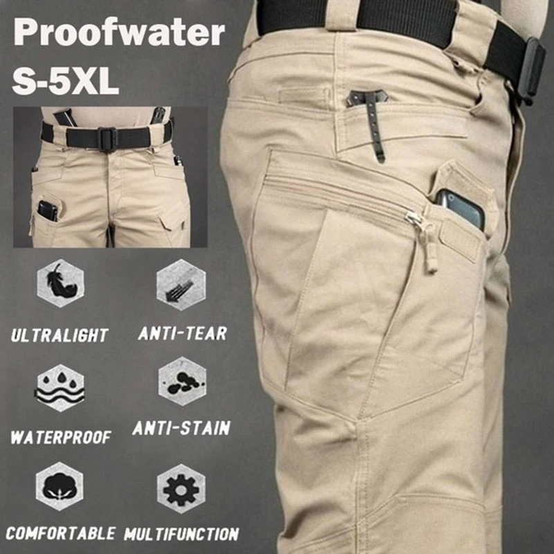 Men's Tactical Cargo Pants 6XL - огляд і ціна Fishing Pants Waterproof